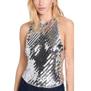 New Free People Women's Black X Intimately Fp Disco Fever Cami Top Size XS